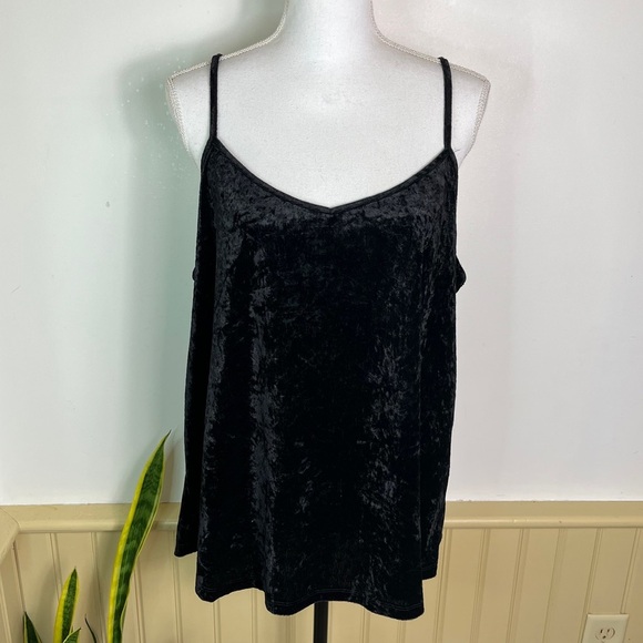 Black Burnout Velvet Tank Whimsigoth Fairycore Goth Y2K Grunge Festival - Picture 1 of 9